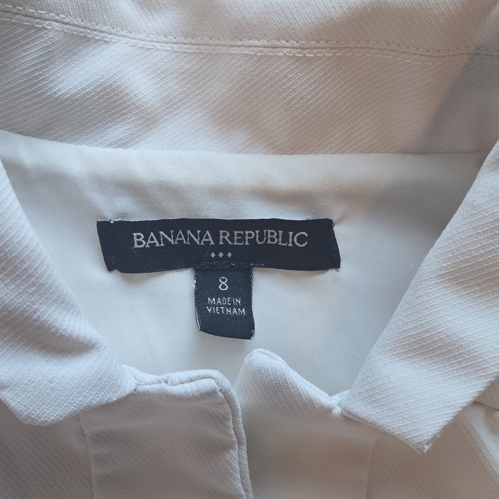 Banana Republic Elegant Strapless Cream Dress (2b) - Picture 2 of 10